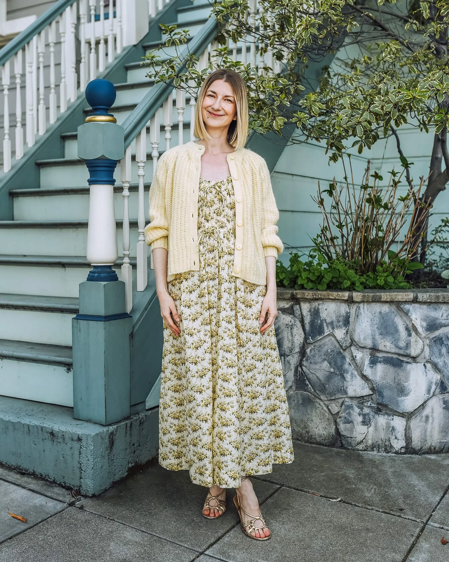 Doen Ashlynn Dress Citron Rosier Floral — zory mory